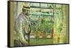 Eugene Manet on the Isle of Wight-Berthe Morisot-Framed Stretched Canvas