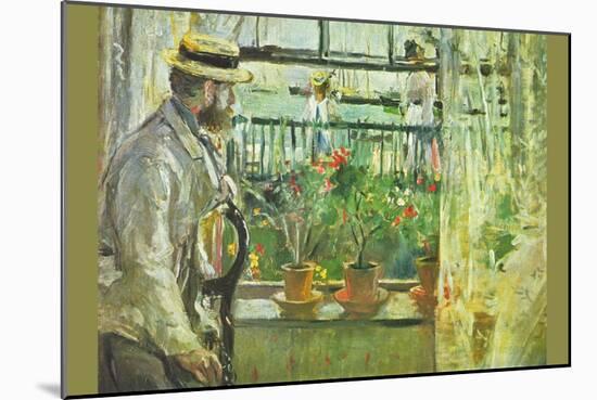 Eugene Manet on the Isle of Wight-Berthe Morisot-Mounted Art Print