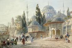 The Sehzade Mosque in Constantinople-Eugène-Napoleon Flandin-Giclee Print