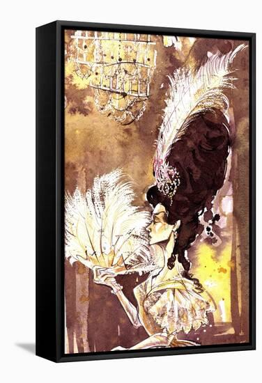 Eugene Onegin - illustration of the character Tatyana from the opera by Pyotr Ilyich Tchaikovsky-Neale Osborne-Framed Stretched Canvas