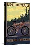 Eugene, Oregon - Ride the Trails-Lantern Press-Stretched Canvas