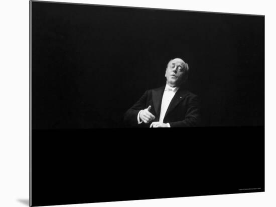 Eugene Ormandy Conducting the Philadelphia Orchestra in Concert at Carnegie Hall-Alfred Eisenstaedt-Mounted Premium Photographic Print