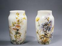 Pair of Vases Decorated with Impressionist-Style Patterns-Eugene Schopin-Framed Giclee Print