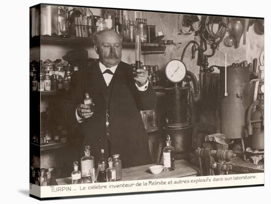 Eugene Turpin French Scientist in His Laboratory-null-Stretched Canvas
