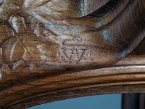 Eugene Vallin's Signature, Detail from Art Nouveau Style Three-Tier Pedestal Table, Ca 1910-Eugene Vallin-Giclee Print