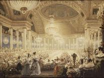 Souper des Dames dans la salle de spectacles des Tuileries en 1835-Eugène Viollet-le-Duc-Giclee Print
