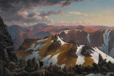 North-East View from the Northern Top of Mount Kosciusko, 1863-Eugene Von Guerard-Framed Stretched Canvas