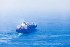 Bulk Carrier, Cargo Ship Goes on Red Sea on a Sunny Day-eugenesergeev-Photographic Print