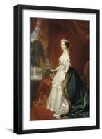 Eugénie de Montijo de Guzman (1826-1920), impératrice des Français - portrait officiel en 1853-Franz Xaver Winterhalter-Framed Giclee Print