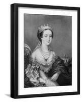 Eugenie De Montijo, Empress Consort of France C1853-1857-George Baxter-Framed Giclee Print