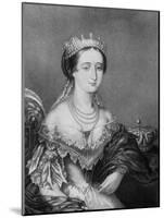 Eugenie De Montijo, Empress Consort of France C1853-1857-George Baxter-Mounted Giclee Print