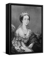 Eugenie De Montijo, Empress Consort of France C1853-1857-George Baxter-Framed Stretched Canvas
