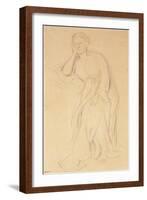 Eugenie Fiocre, Study for Mlle Fiocre in the Ballet the Source, C.1867-Edgar Degas-Framed Giclee Print