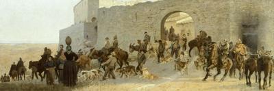 Departure for Hunting Wild Boar in Maremma, 1880-1885-Eugenio Cecconi-Giclee Print