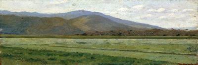 Tuscan Landscape, 1865-1870-Eugenio Cecconi-Framed Stretched Canvas