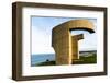 Eulogy of the Horizon by Eduardo Chillida Public Monument in Gijon City Asturias Spain-Carlos Sanchez Pereyra-Framed Photographic Print