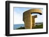 Eulogy of the Horizon by Eduardo Chillida Public Monument in Gijon City Asturias Spain-Carlos Sanchez Pereyra-Framed Photographic Print