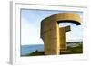 Eulogy of the Horizon by Eduardo Chillida Public Monument in Gijon City Asturias Spain-Carlos Sanchez Pereyra-Framed Photographic Print