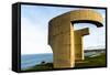 Eulogy of the Horizon by Eduardo Chillida Public Monument in Gijon City Asturias Spain-Carlos Sanchez Pereyra-Framed Stretched Canvas