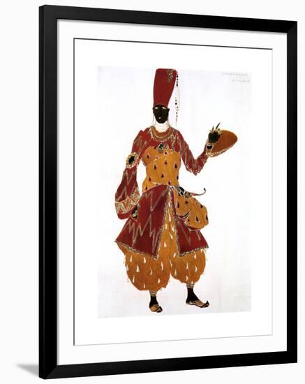 Eunuch Costume Design for the Ballet Scheherazade, 1910-Leon Bakst-Framed Giclee Print