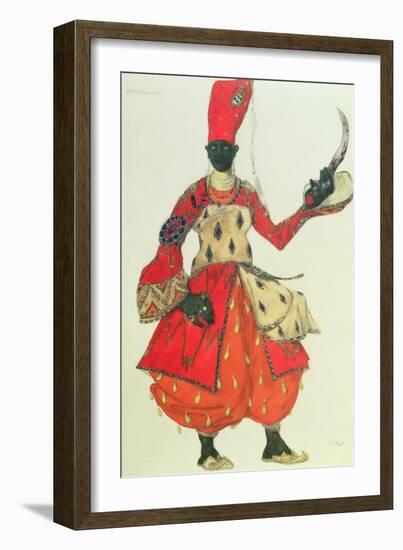 Eunuch Costume from 'Scheherazade' by Rimsky-Korsakov (Design)-Leon Bakst-Framed Giclee Print