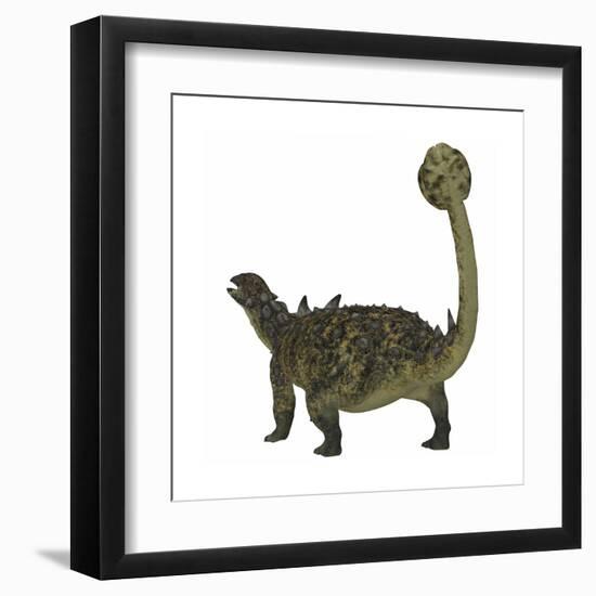 Euoplocephalus Armored Dinosaur from the Cretaceous Period-null-Framed Art Print