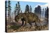 Euoplocephalus Dinosaur Grazing on Vegetation-Stocktrek Images-Stretched Canvas