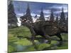 Euoplocephalus Dinosaur Walking in the Mountain-Stocktrek Images-Mounted Art Print