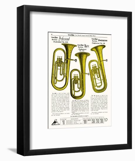 Euphonium (Wurlitzer)-null-Framed Art Print