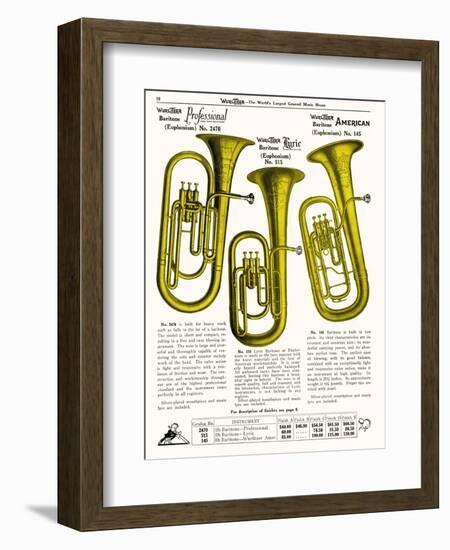 Euphonium (Wurlitzer)-null-Framed Art Print