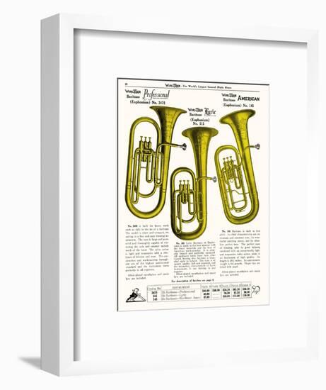 Euphonium (Wurlitzer)-null-Framed Art Print