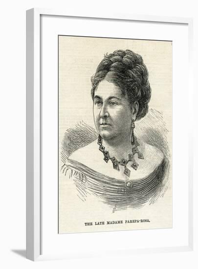 Euphrosyne Parepa-Rosa for the Graphic, 7 February 1874-null-Framed Giclee Print