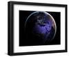 Eurasia and Africa at Night, Satellite Image-null-Framed Photographic Print