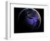 Eurasia and Africa at Night, Satellite Image-null-Framed Photographic Print