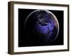 Eurasia and Africa at Night, Satellite Image-null-Framed Photographic Print