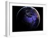 Eurasia and Africa at Night, Satellite Image-null-Framed Photographic Print