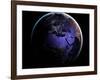 Eurasia and Africa at Night, Satellite Image-null-Framed Photographic Print