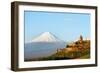 Eurasia, Caucasus Region, Armenia, Khor Virap Monastery; Lesser Ararat Near Mount Ararat in Turkey.-Christian Kober-Framed Photographic Print