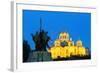 Eurasia, Caucasus Region, Armenia, Yerevan, Statue of St Grigor at St Gregory Cathedral-Christian Kober-Framed Photographic Print