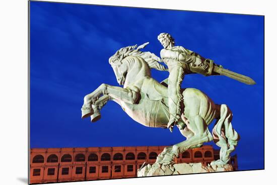 Eurasia, Caucasus Region, Armenia, Yerevan, Train Station Square, Statue of Sasuntsi David-Christian Kober-Mounted Photographic Print