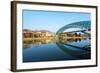 Eurasia, Caucasus Region, Georgia, Tbilisi, Bridge of Peace on Mtkvari River-Christian Kober-Framed Photographic Print