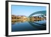 Eurasia, Caucasus Region, Georgia, Tbilisi, Bridge of Peace on Mtkvari River-Christian Kober-Framed Photographic Print