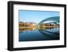 Eurasia, Caucasus Region, Georgia, Tbilisi, Bridge of Peace on Mtkvari River-Christian Kober-Framed Photographic Print