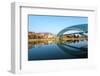 Eurasia, Caucasus Region, Georgia, Tbilisi, Bridge of Peace on Mtkvari River-Christian Kober-Framed Photographic Print