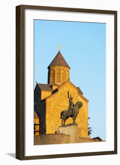 Eurasia, Caucasus Region, Georgia, Tbilisi, Metekhi Church-Christian Kober-Framed Photographic Print