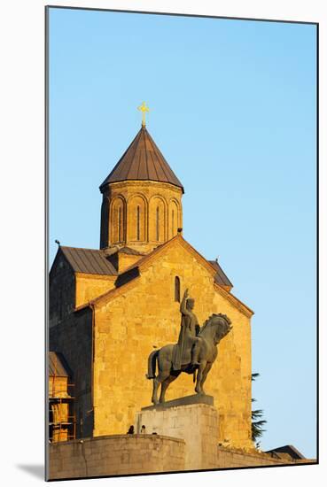 Eurasia, Caucasus Region, Georgia, Tbilisi, Metekhi Church-Christian Kober-Mounted Photographic Print