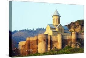 Eurasia, Caucasus Region, Georgia, Tbilisi, St Nicholas Church on Top of Narikala Fortress-Christian Kober-Stretched Canvas
