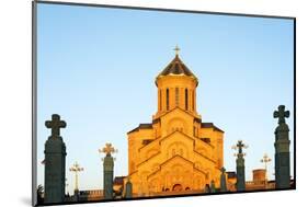 Eurasia, Caucasus Region, Georgia, Tbilisi, Tbilisi Sameda Cathedral-Christian Kober-Mounted Photographic Print