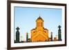 Eurasia, Caucasus Region, Georgia, Tbilisi, Tbilisi Sameda Cathedral-Christian Kober-Framed Photographic Print