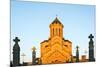 Eurasia, Caucasus Region, Georgia, Tbilisi, Tbilisi Sameda Cathedral-Christian Kober-Mounted Photographic Print